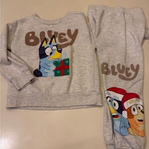 5T Bluey & Bingo Holiday Sweatsuit